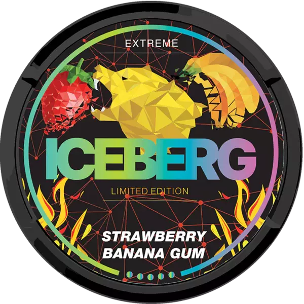 ICEBERG STRAWBERRY BANANA GUM